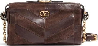 Valentino Tassen, Dames, Bruin, ONE Size, Leer, Panthea Schoudertas