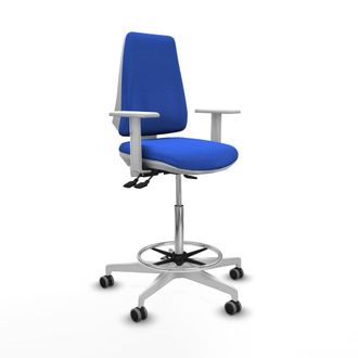 Piqueras y Crespo Sgabello Da Ufficio Piqueras Y Crespo Schiuma Blu Bianco