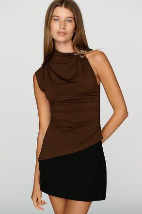 ASTR the Label Mindy Mock Neck Sleeveless Top