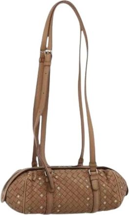 Bottega Veneta Pre-owned Shoulder Bag - Dames - Vintage Schoudertas - Bruin - ONE Size - Leer - Vintage
