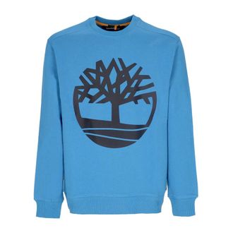 Timberland Sweatshirts, male, Blue, Size: XL Core Logo Crewneck Sweatshirt