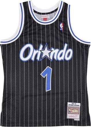Mitchell & Ness Swingman Jersey Hardwood Classics No. 1 Anfernee Hardaway 1994-95 - Heren - Fitness - Zwart - XL - Polyester - Fitness