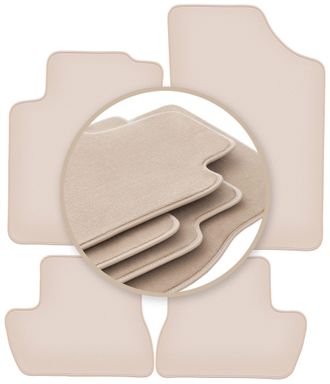 OEM Tappetini Beige Di Alta Qualit&agrave; Per: Citroen C2 Hatchback 2003-2009