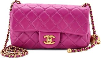 Chanel Pearl Crush Flap Bag Quilted Lambskin Mini crossbody bag - Paars
