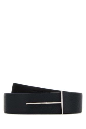 Tom Ford Midnight Blue Leather Reversible Belt