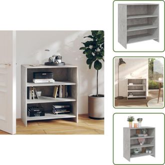 vidaXL The Living Store Credenza Grigio Cemento 70x40,5x75 cm in Truciolato - Credenza in truciolato