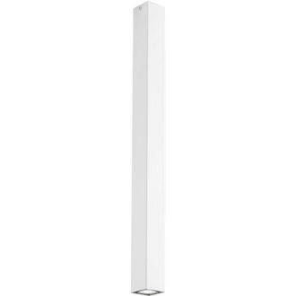 Luce-Ambiente-Design Plafoniera fluke quadrata in metallo bianco 75cm