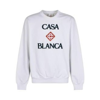 Casablanca Felpe impilato - - Sweatshirts & Hoodies - Uomo - Bianco - L