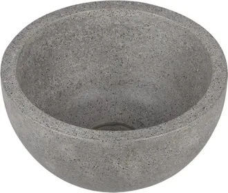 Differnz River waskom - 23x23x12cm - terrazzo grijs/fijn