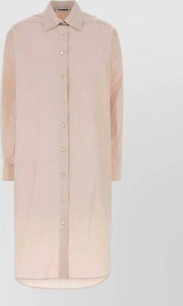 Jil Sander poplin shirt dress longline design