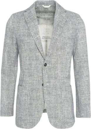 Circolo 1901 single-breasted blazer - men - Elastane/Cotton - 46 - Grey