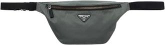 Prada Borsa a vita Pre-owned in nylon - - Pre-owned - Donna - Grigio - ONE SIZE