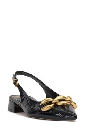 Vince Camuto Valiey Slingback Pointed Toe Flat in Black at Nordstrom Rack, Size 8