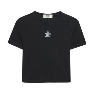 Fendi Mujer, Camisetas, Negro, Talla: XS
