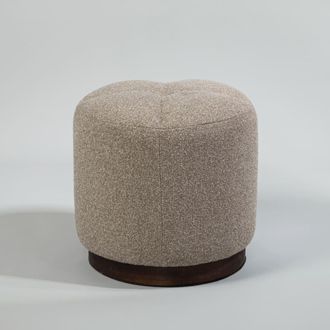 Maisons du monde Puf redondo marr&oacute;n