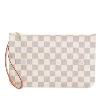 Louis Vuitton Pre-owned Clutches, female, White, Size: ONE SIZE Pre-owned Fabric Wallet