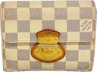 Louis Vuitton White Wallet (Tri-Fold) (Pre-Owned)