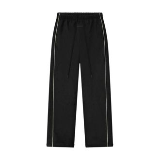 Fear of God Suede Fleece Signature Relaxed Pant - Dames - Wijde Broeken - Zwart - M - Polyester - Broeken