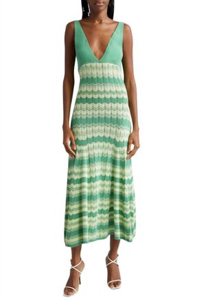 Ramy Brook Myla Sweater Dress In Mineral Green