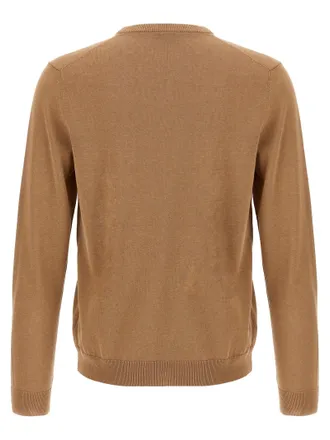 Zanone Crew Neck Cotton Sweater - Camel