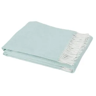 Ballard Designs Classic Herringbone Throw - Glacier - Ballard Designs
