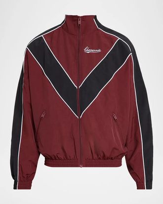 Willy Chavarria Men & apos;s Badboy Nylon Track Jacket