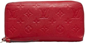 Louis Vuitton Red Color Sacrlet Monogram Empreinte Wallet (Bi-Fold) (Pre-Owned)