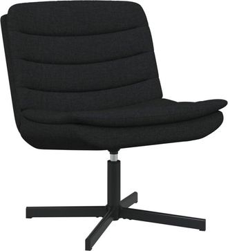 vidaXL Vidaxl - Swivel Chair Black 63 x 75 x 76 cm Fabric