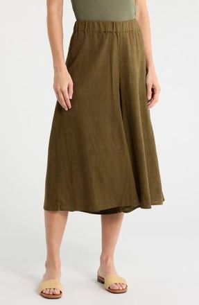 Halogen Culotte in Dark Olive at Nordstrom Rack, Size X-Small