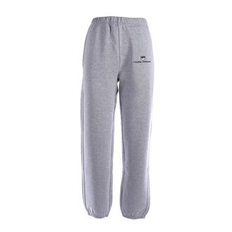 Chiara Ferragni Trainingsbroeken met Basic Logo - Dames - Sweatpants - Grijs - XS - Katoen - Broeken