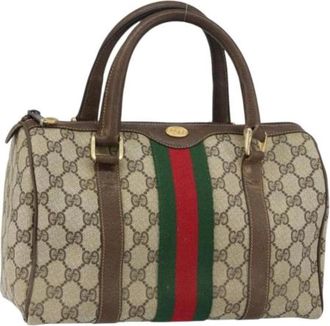 Gucci Pre-owned Handbags, female, Beige, Size: ONE SIZE Pre-owned Plastic Handbag