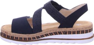 Rieker Wedges - Dames - Schoenen - Blauw - Maat: 39 EU
