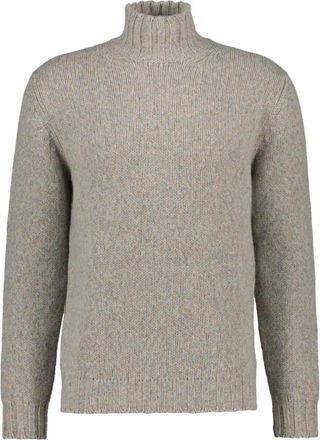 Fedeli Onda Turtleneck - Heren - Coltruien - Grijs - 3XL - Wol - Truien & Vesten