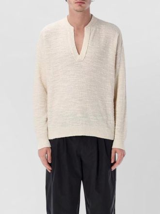 Isabel Marant fine-knit cotton-blend serafino-neckline sweater