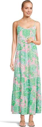 Lilly Pulitzer Teresa Maxi Dress Womens Dress Plumes In Bloom : LG, Rayon