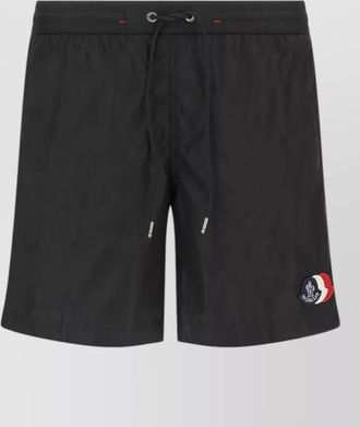 Moncler swim shorts back zip pocket design
