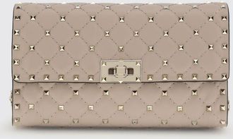 Valentino Garavani Clutch Rockstud Spike in nappa matelass&egrave;