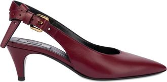 Moschino Leren slingback pumps - Rood