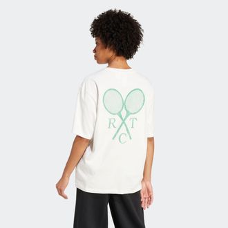 adidas T-Shirt ADIDAS ORIGINALS TENNIS BYFR TEE, Damen, Gr. XXL, weiss (cloud wei&szlig;), Obermaterial: 100% Baumwolle, Shirts T-Shirt, sportlicher Stil, lockerer