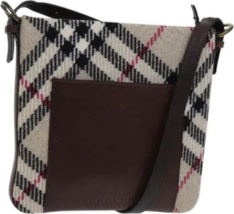 Burberry Pre-owned Wool shoulder-bags - Dames - Vintage Schoudertas - Veelkleurig - ONE Size - Wol - Vintage