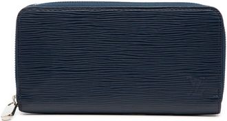 Louis Vuitton Indigo Leather Long Wallet (Bi-Fold) (Pre-Owned)