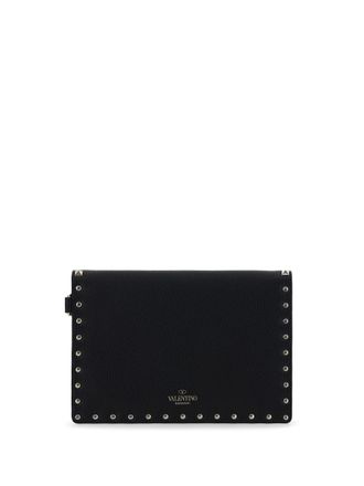 Valentino Garavani Rockstud Pouch Clutch - Black