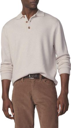 Joe's Long Sleeve Merino Wool Polo in Ancient Scroll at Nordstrom, Size X-Large