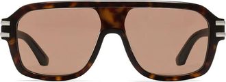 Dolce & Gabbana Eyewear Occhiali da sole con effetto tartarugato - Marrone