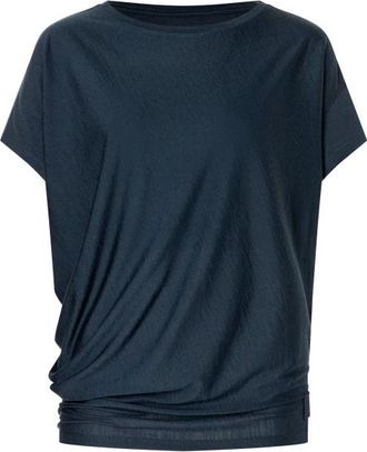 super.natural Yoga Loose Bio Jersey Tee Merinoshirt für Damen | blau
