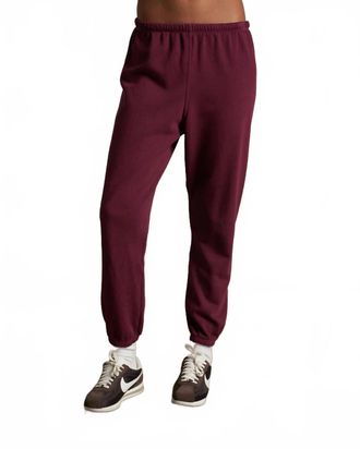 perfectwhitetee Johnny Sweatpant In Dark Burgundy