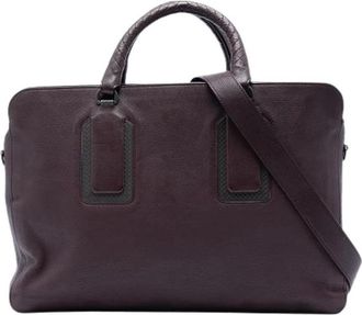 Bottega Veneta Pre-owned Business Bag - Heren - Vintage Tassen - Bruin - ONE Size - Leer - Vintage