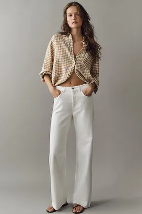 Anine Bing Hugh High-Rise Wide-Leg Jeans