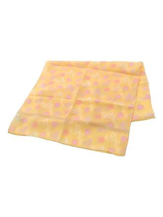 Chanel Sciarpa a fiori 1986-1988 - Giallo