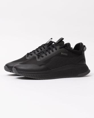 Boss Orange by Hugo Boss Mens TTNM EVO EVO with ridged outsole trainers in Dark Grey - Size UK 10